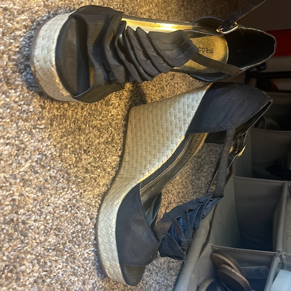 Steve Madden Ruffle Wedge Heels - Picture 2 of 5